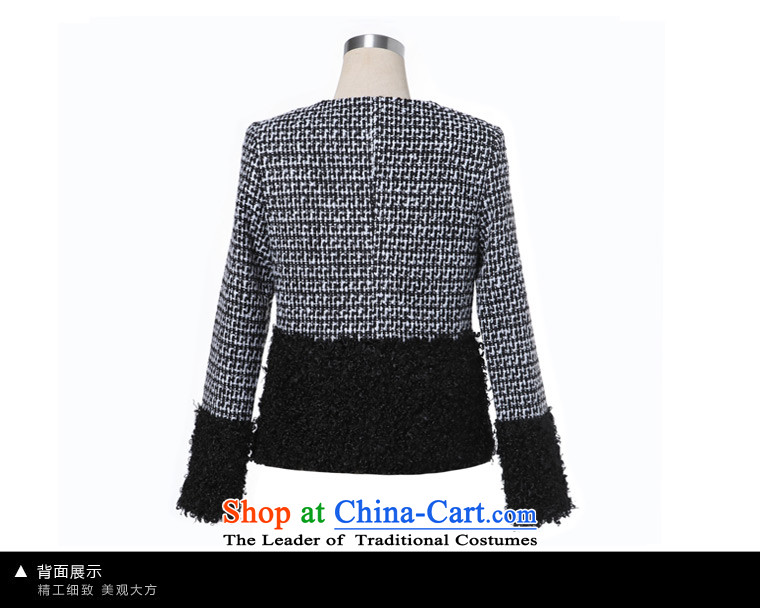 Zk Western women 2015 autumn and winter new chidori grid stitching gross shortage of female jacket? Small incense wind gross coats black L pictures?, prices, brand platters! The elections are supplied in the national character of distribution, so action, buy now enjoy more preferential! As soon as possible.