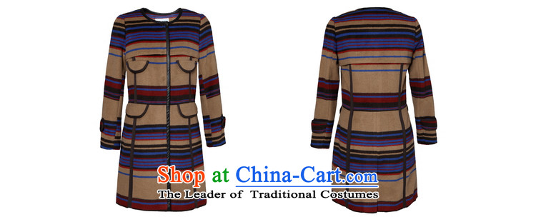 Chaplain who winter clothing new straight-Stylish coat pocket 1342S122062 probing into the streaks brown beige 165/L picture, prices, brand platters! The elections are supplied in the national character of distribution, so action, buy now enjoy more preferential! As soon as possible.