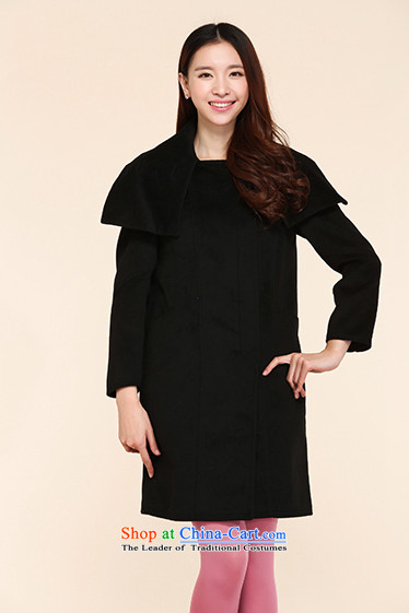 Classic three color handsome large roll collar preferred gross?-video thin loose in a long coat female black L/165/88a picture, prices, brand platters! The elections are supplied in the national character of distribution, so action, buy now enjoy more preferential! As soon as possible.
