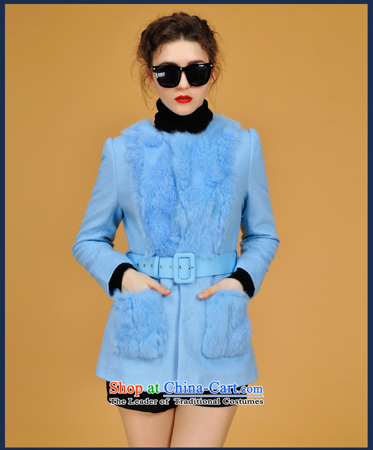The Korean version of the OSCE rabbit hair in the stitching long wool? N4020 Yellow S picture jacket, prices, brand platters! The elections are supplied in the national character of distribution, so action, buy now enjoy more preferential! As soon as possible.