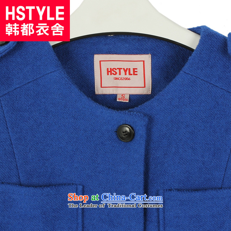 Pure color graphics thin hair? Korea has L, blue jacket coat (HSTYLE) , , , shopping on the Internet
