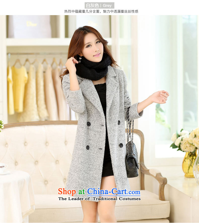 China, slave 2015 winter clothing new larger women's gross? jacket a wool coat S367 female m White L picture, prices, brand platters! The elections are supplied in the national character of distribution, so action, buy now enjoy more preferential! As soon as possible.