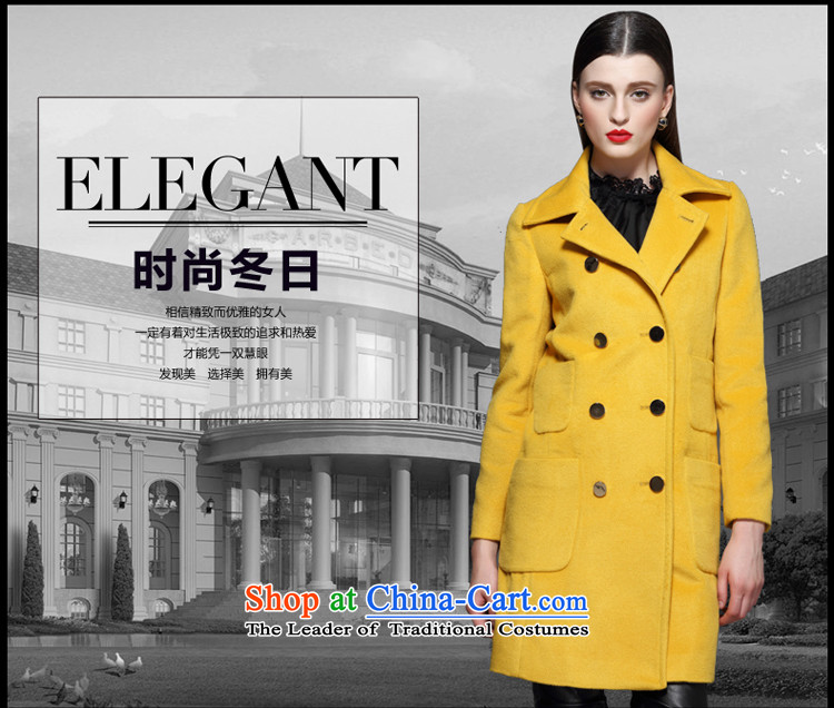 Marguerite Hsichih maxchic 2015 autumn and winter new women's suit for double-wool coat in the long hair? 13572 13562 Female coats yellow L picture, prices, brand platters! The elections are supplied in the national character of distribution, so action, buy now enjoy more preferential! As soon as possible.