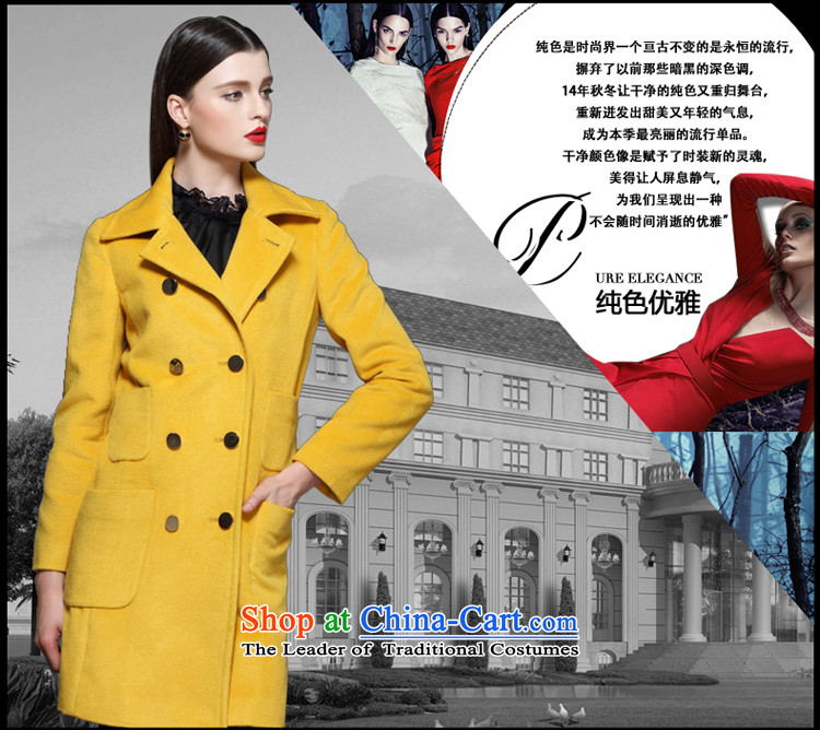 Marguerite Hsichih maxchic 2015 autumn and winter new women's suit for double-wool coat in the long hair? 13572 13562 Female coats yellow L picture, prices, brand platters! The elections are supplied in the national character of distribution, so action, buy now enjoy more preferential! As soon as possible.