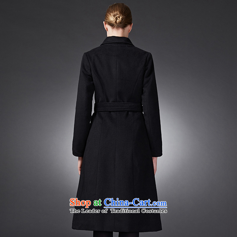 Marguerite Hsichih maxchic 2015 Ms. autumn and winter clothing for long-sleeved wool rib cage-Tether in long coats delivers gross? female black , L, Marguerite Hsichih 13672 (maxchic) , , , shopping on the Internet