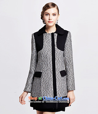 Chaplain who winter clothing new women's graphics on thin wool coat stitching stylish? jacket 1342N12205 black 160/M image, prices, brand platters! The elections are supplied in the national character of distribution, so action, buy now enjoy more preferential! As soon as possible.