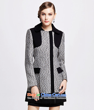 Chaplain who winter clothing new women's graphics on thin wool coat stitching stylish? jacket 1342N12205 black 160/M image, prices, brand platters! The elections are supplied in the national character of distribution, so action, buy now enjoy more preferential! As soon as possible.