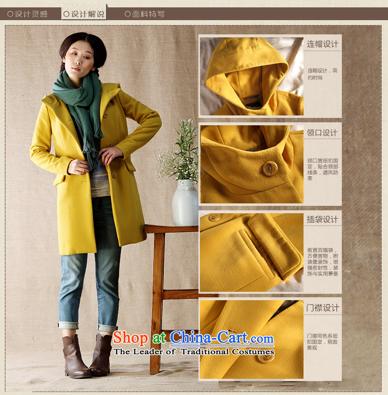 Athena Chu gross? jacket Cayman female autumn and winter coats a 2014 gross jacket coat? female yellow L picture, prices, brand platters! The elections are supplied in the national character of distribution, so action, buy now enjoy more preferential! As soon as possible.