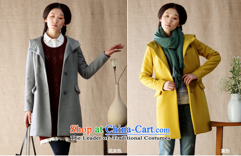 Athena Chu gross? jacket Cayman female autumn and winter coats a 2014 gross jacket coat? female yellow L picture, prices, brand platters! The elections are supplied in the national character of distribution, so action, buy now enjoy more preferential! As soon as possible.