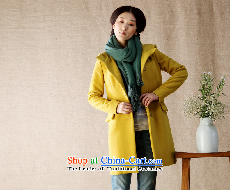 Athena Chu gross? jacket Cayman female autumn and winter coats a 2014 gross jacket coat? female yellow L picture, prices, brand platters! The elections are supplied in the national character of distribution, so action, buy now enjoy more preferential! As soon as possible.
