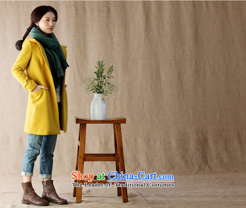 Athena Chu gross? jacket Cayman female autumn and winter coats a 2014 gross jacket coat? female yellow L picture, prices, brand platters! The elections are supplied in the national character of distribution, so action, buy now enjoy more preferential! As soon as possible.