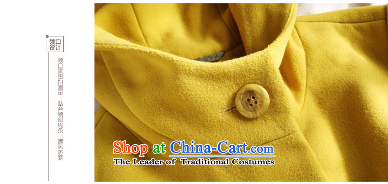 Athena Chu gross? jacket Cayman female autumn and winter coats a 2014 gross jacket coat? female yellow L picture, prices, brand platters! The elections are supplied in the national character of distribution, so action, buy now enjoy more preferential! As soon as possible.