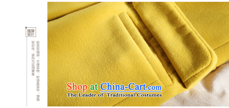 Athena Chu gross? jacket Cayman female autumn and winter coats a 2014 gross jacket coat? female yellow L picture, prices, brand platters! The elections are supplied in the national character of distribution, so action, buy now enjoy more preferential! As soon as possible.