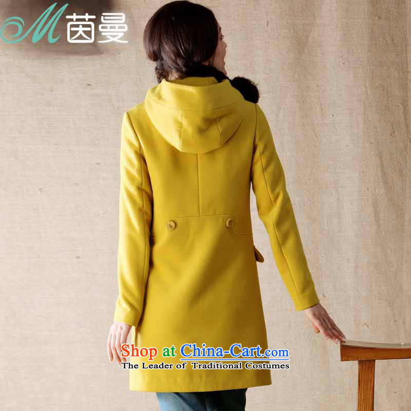 Athena Chu gross? jacket Cayman female autumn and winter coats a 2014 gross jacket coat? female yellow , L, Athena Chu (INMAN, DIRECTOR) , , , shopping on the Internet