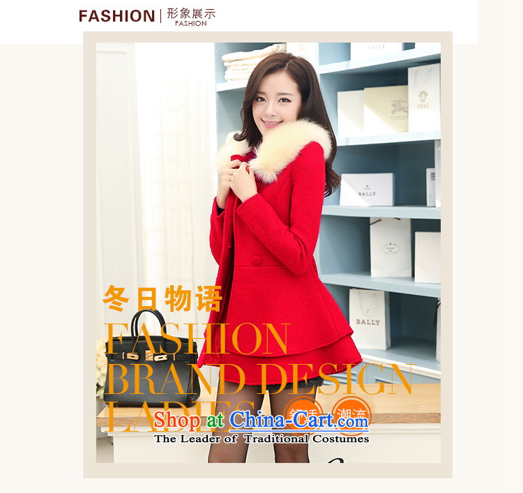 The United States welcomes the ya   2015 autumn and winter female Korean fashion, with long hair for Lotus is gross jacket coat JTYL9971? The Red L picture, prices, brand platters! The elections are supplied in the national character of distribution, so action, buy now enjoy more preferential! As soon as possible.