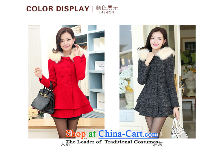 The United States welcomes the ya   2015 autumn and winter female Korean fashion, with long hair for Lotus is gross jacket coat JTYL9971? The Red L picture, prices, brand platters! The elections are supplied in the national character of distribution, so action, buy now enjoy more preferential! As soon as possible.
