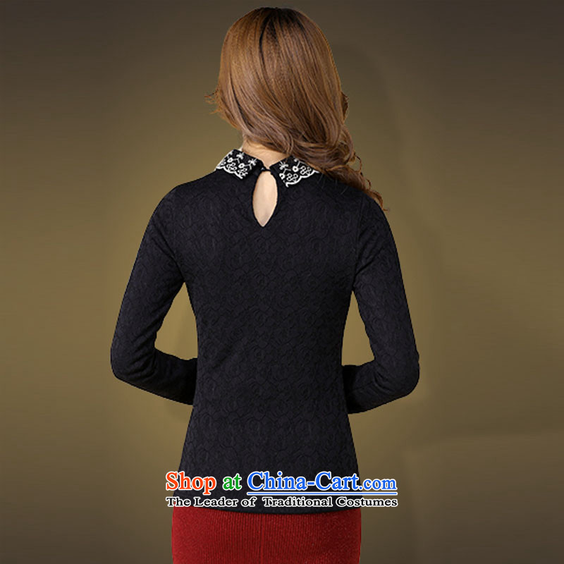  Large ZORMO female autumn and winter, lint-free, forming the thick shirts and thick mm lapel lace shirt, extra thermal underwear black 5XL around 170-190 microseconds catty ,ZORMO,,, shopping on the Internet