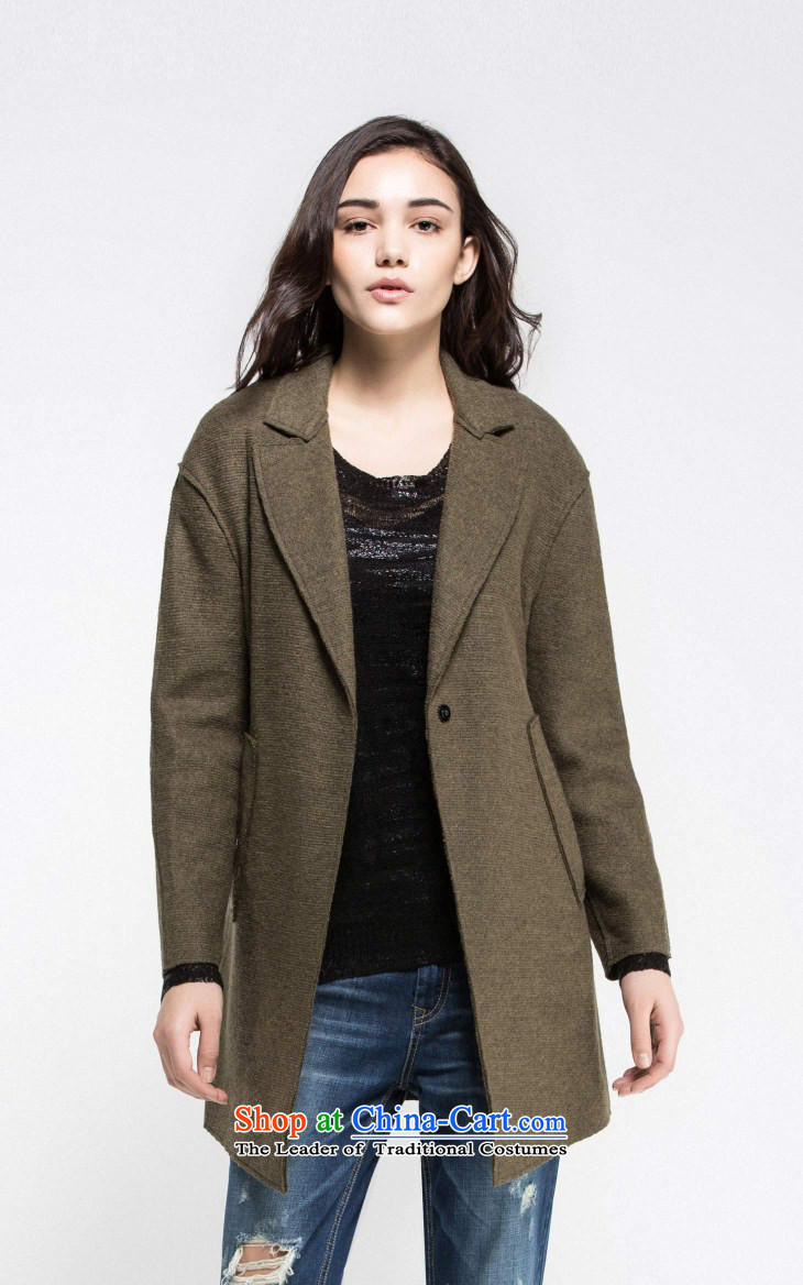 Spring ONLY with new long-sleeved reverse collar in the wool long coats of female T|11514s001? jacket army green 170/88A/L 043 pictures, prices, brand platters! The elections are supplied in the national character of distribution, so action, buy now enjoy more preferential! As soon as possible.