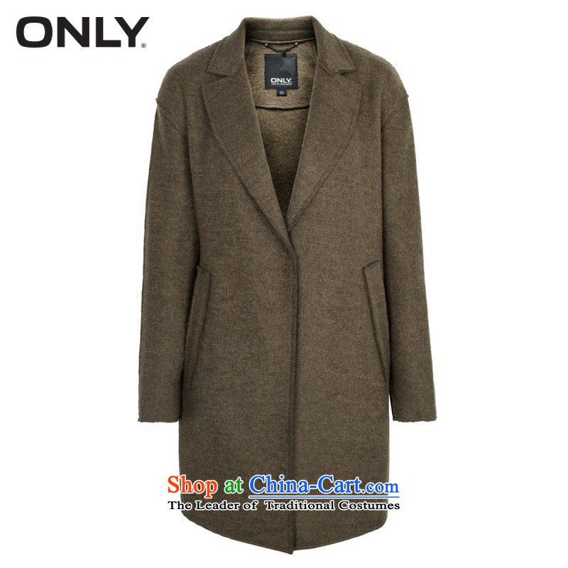 Spring ONLY with new long-sleeved reverse collar in the wool long coats of female T|11514s001? jacket army green 170/88A/L,ONLY 043 (as to group) , , , shopping on the Internet