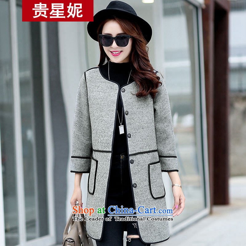 The Star Ni straight loose video thin hair? No score of 9 for coat cuff stylish stitching autumn 2015 new Korean female red windbreaker XL, The Star Ni , , , shopping on the Internet