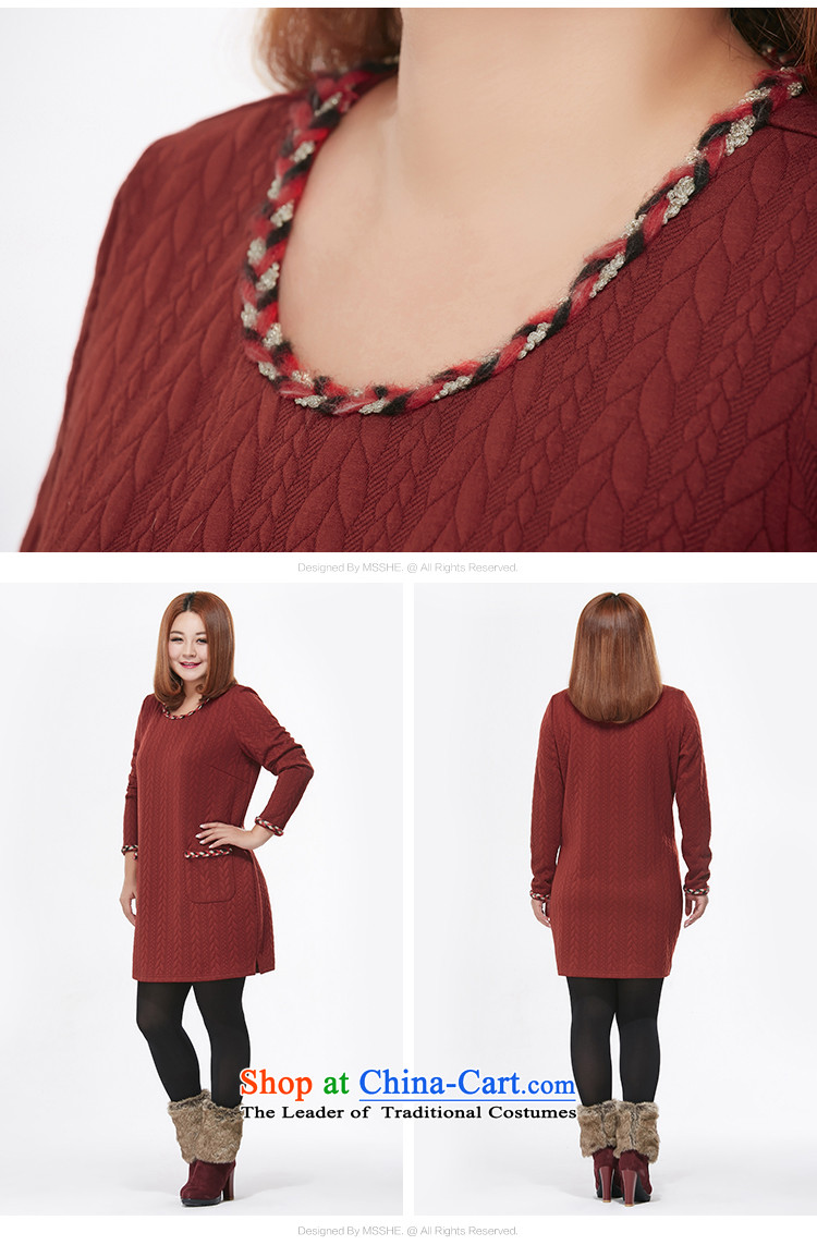 Msshe xl women 2015 autumn and winter new round-neck collar lace package and in forming the long sleeved clothes 2097 2666 4289 XL Photo, prices, brand platters! The elections are supplied in the national character of distribution, so action, buy now enjoy more preferential! As soon as possible.