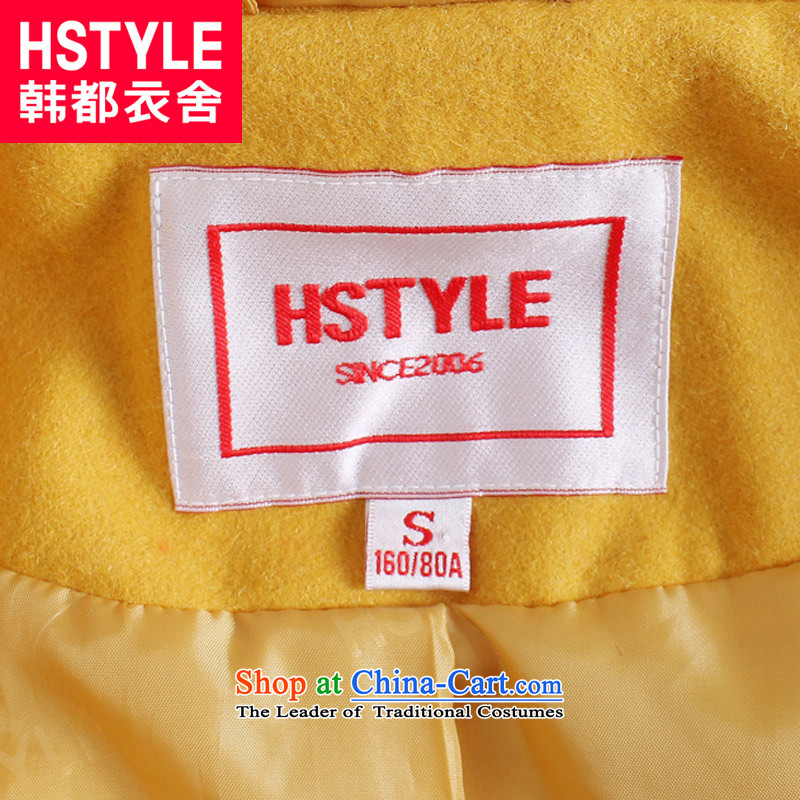 Korea has the Korean version of the Dag Hammarskjöld yi 2015 winter clothing new for women with a video thin stitching Sau San Mao jacket OR3268?6. Yellow M, Korea has Yi Homes , , , shopping on the Internet