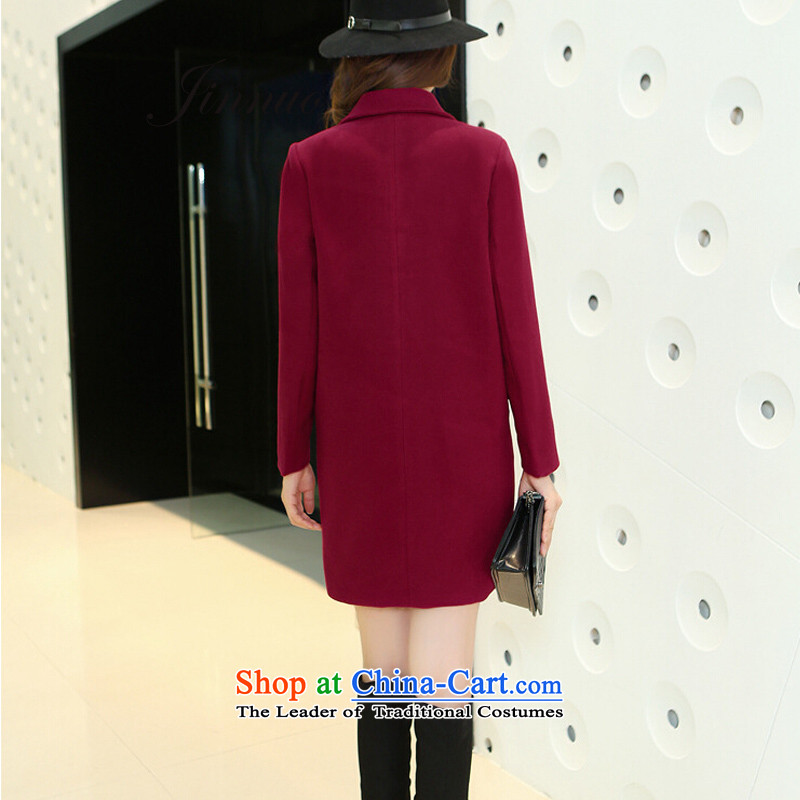 The world of Kam Yuet autumn and winter new graphics thin coat and color Sau San suit coats female presence among the gross? elegance. Long Big Star Ni sub-version yi BOURDEAUX M Kam World of Yue , , , shopping on the Internet