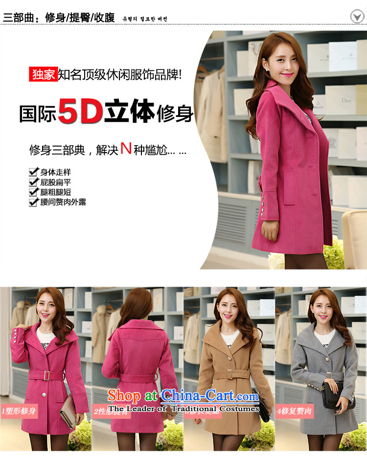 Temperature, 2015 Fall/Winter Collections a wool coat female Korean version in the Sau San gross? long overcoat light gray S picture, prices, brand platters! The elections are supplied in the national character of distribution, so action, buy now enjoy more preferential! As soon as possible.