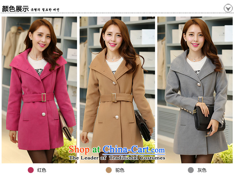 Temperature, 2015 Fall/Winter Collections a wool coat female Korean version in the Sau San gross? long overcoat light gray S picture, prices, brand platters! The elections are supplied in the national character of distribution, so action, buy now enjoy more preferential! As soon as possible.