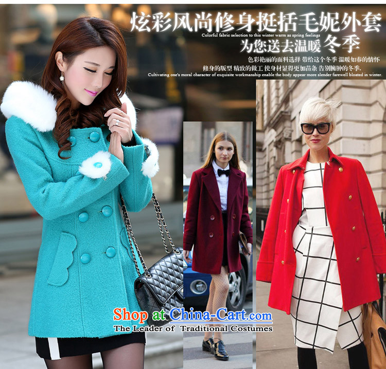 Aimoonsa2015 new autumn and winter cap wool coat women won? Edition double-Sau San? Stylish coat is gross Zi Feng Yi pink M picture, prices, brand platters! The elections are supplied in the national character of distribution, so action, buy now enjoy more preferential! As soon as possible.