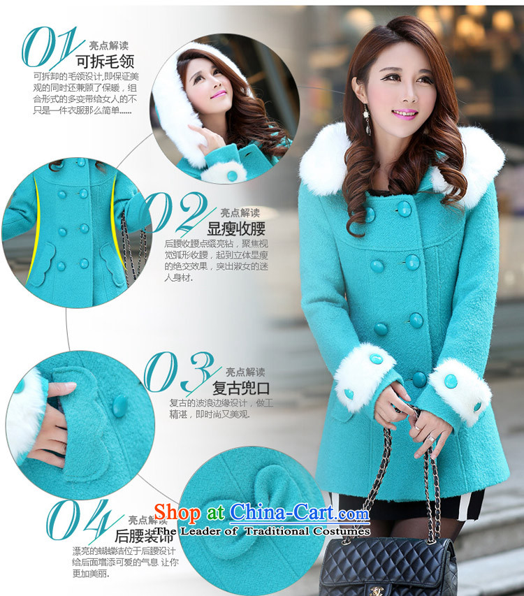 Aimoonsa2015 new autumn and winter cap wool coat women won? Edition double-Sau San? Stylish coat is gross Zi Feng Yi pink M picture, prices, brand platters! The elections are supplied in the national character of distribution, so action, buy now enjoy more preferential! As soon as possible.
