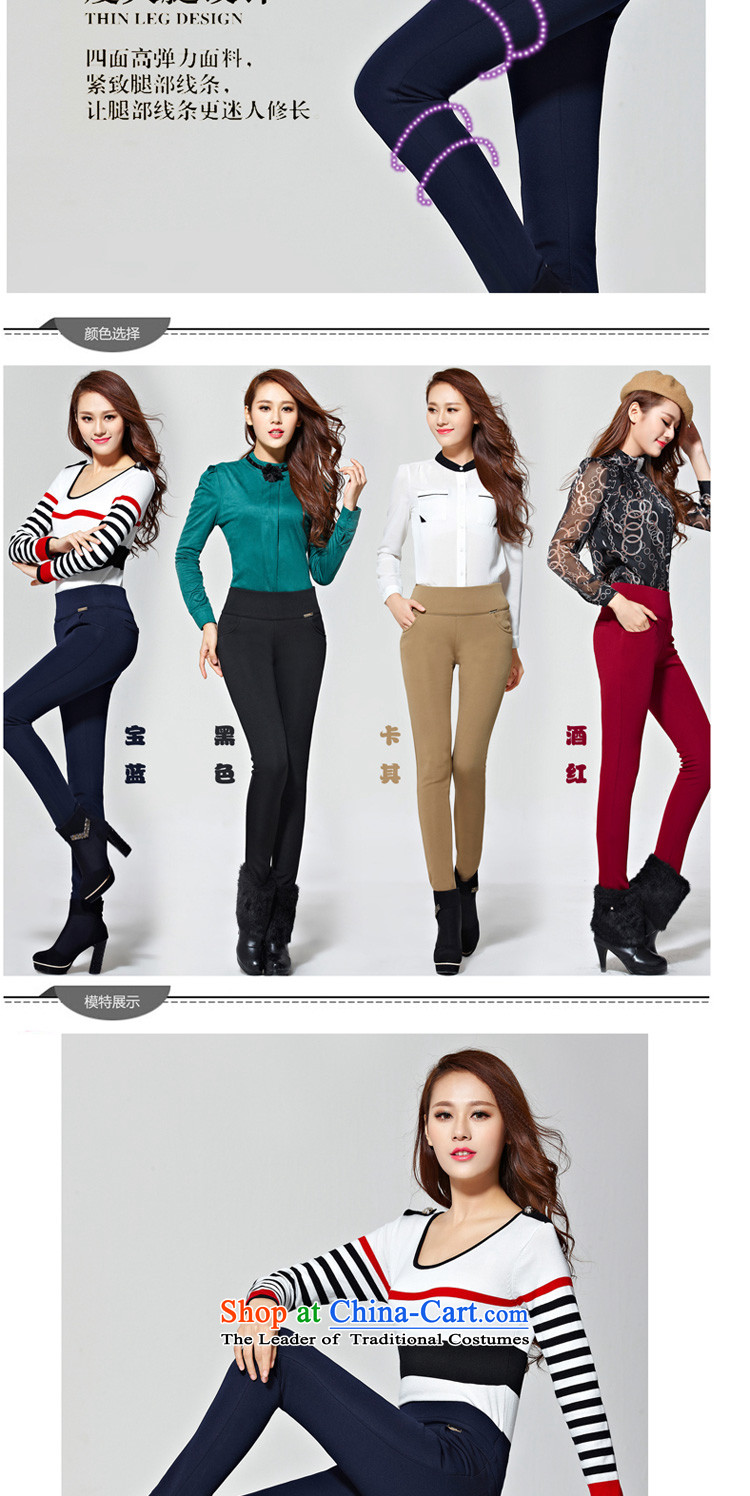 In accordance with the 2014 Winter new Korean Top Loin of large graphics thin plus lint-free thick outer side forming the castor trousers press Y280 female black 5XL picture, prices, brand platters! The elections are supplied in the national character of distribution, so action, buy now enjoy more preferential! As soon as possible.