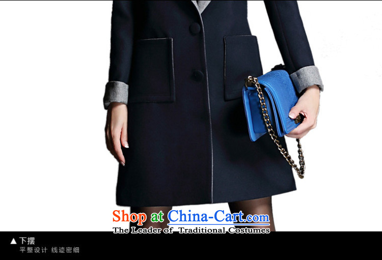 Zk Western women 2015 Fall/Winter Collections new wool coat girl in gross? long hair? jacket a wool coat black L picture, prices, brand platters! The elections are supplied in the national character of distribution, so action, buy now enjoy more preferential! As soon as possible.