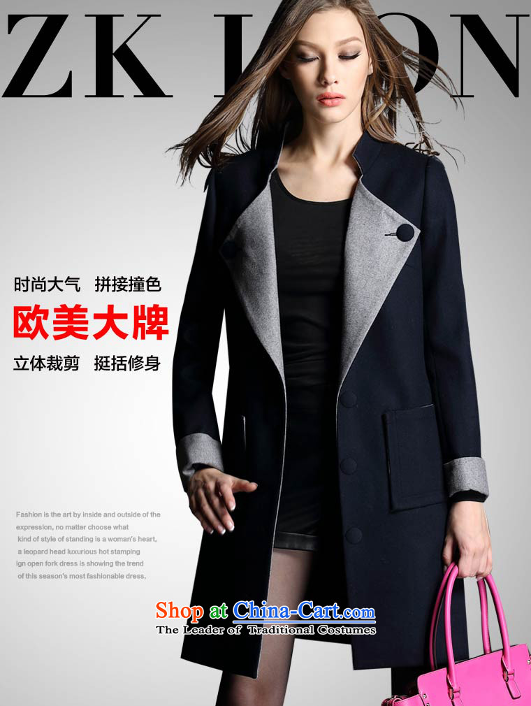 Zk Western women 2015 Fall/Winter Collections new wool coat girl in gross? long hair? jacket a wool coat black L picture, prices, brand platters! The elections are supplied in the national character of distribution, so action, buy now enjoy more preferential! As soon as possible.
