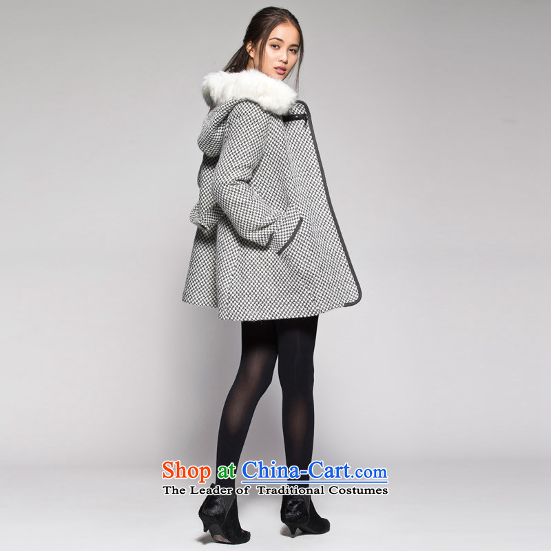 The WEEKEND winter plaid gross? long coats 14023407361 in gray 170/40/L, Eiger etam,,, shopping on the Internet