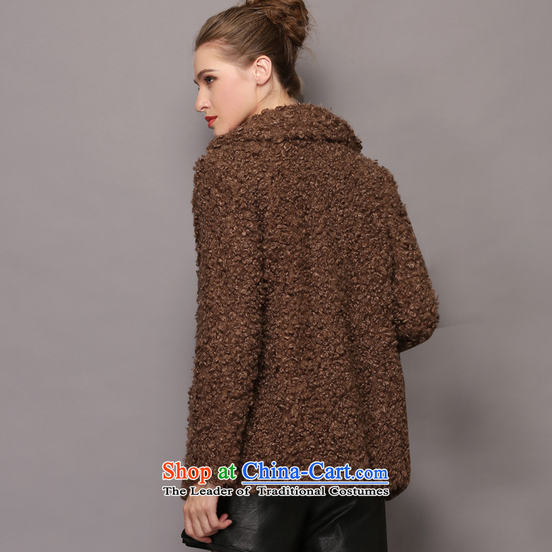 Zk Western women 2015 Fall/Winter Collections of new small-wind jacket girl in gross? Long aristocratic wind a wool coat deep color M,zk,,, lady shopping on the Internet