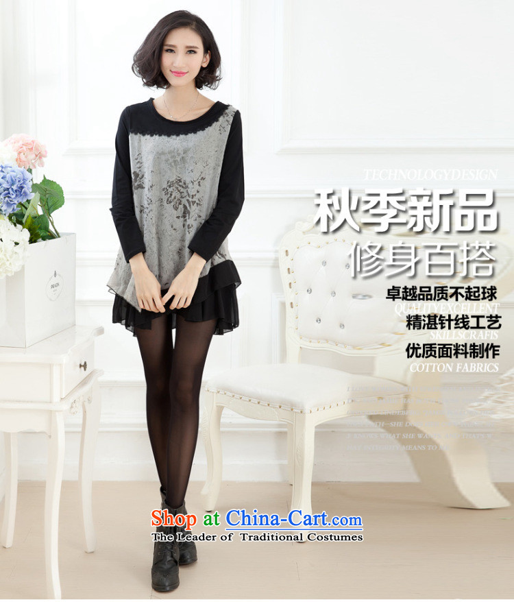 The United States to intensify the xl female mm2015 thick autumn replacing new products chiffon long-sleeved loose video thin spell followed yi skirt Black Gray L picture, prices, brand platters! The elections are supplied in the national character of distribution, so action, buy now enjoy more preferential! As soon as possible.