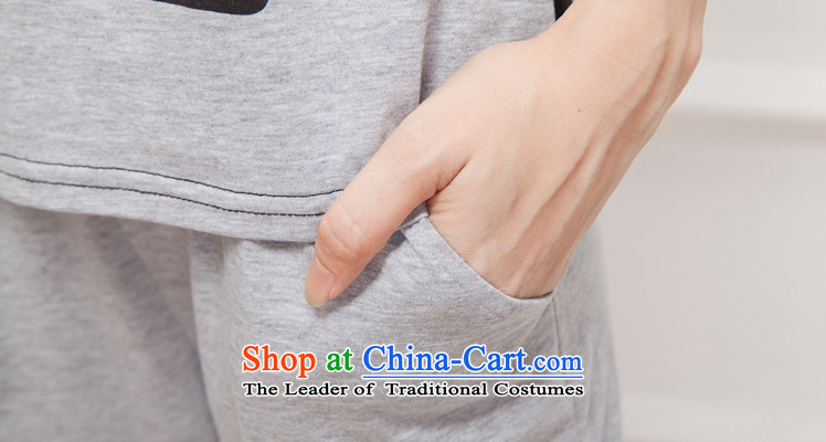 Increase the US Centers for summer 2015 mm new larger female thick sister leisure sports suits short-sleeved T-shirt Capri black L picture, prices, brand platters! The elections are supplied in the national character of distribution, so action, buy now enjoy more preferential! As soon as possible.