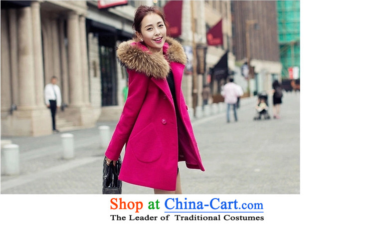 : Ms. Geun-hye? 2015 autumn and winter coats new gross jacket version won? long overcoat for women 1111 Blue M picture, prices, brand platters! The elections are supplied in the national character of distribution, so action, buy now enjoy more preferential! As soon as possible.