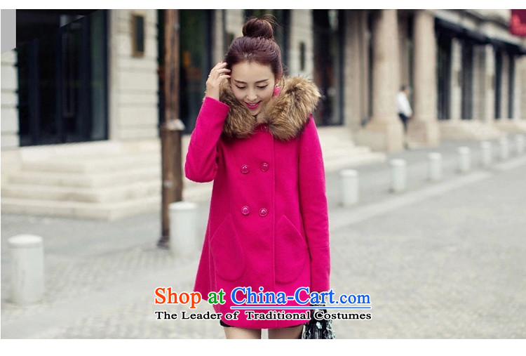 : Ms. Geun-hye? 2015 autumn and winter coats new gross jacket version won? long overcoat for women 1111 Blue M picture, prices, brand platters! The elections are supplied in the national character of distribution, so action, buy now enjoy more preferential! As soon as possible.