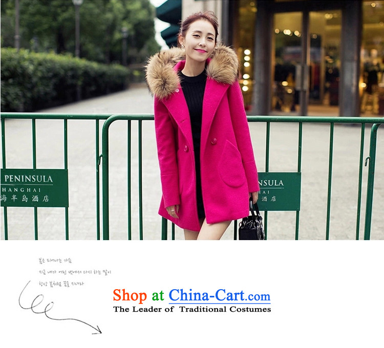 : Ms. Geun-hye? 2015 autumn and winter coats new gross jacket version won? long overcoat for women 1111 Blue M picture, prices, brand platters! The elections are supplied in the national character of distribution, so action, buy now enjoy more preferential! As soon as possible.