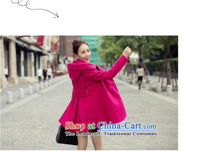 : Ms. Geun-hye? 2015 autumn and winter coats new gross jacket version won? long overcoat for women 1111 Blue M picture, prices, brand platters! The elections are supplied in the national character of distribution, so action, buy now enjoy more preferential! As soon as possible.