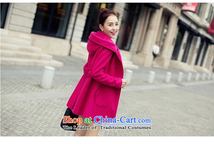 : Ms. Geun-hye? 2015 autumn and winter coats new gross jacket version won? long overcoat for women 1111 Blue M picture, prices, brand platters! The elections are supplied in the national character of distribution, so action, buy now enjoy more preferential! As soon as possible.