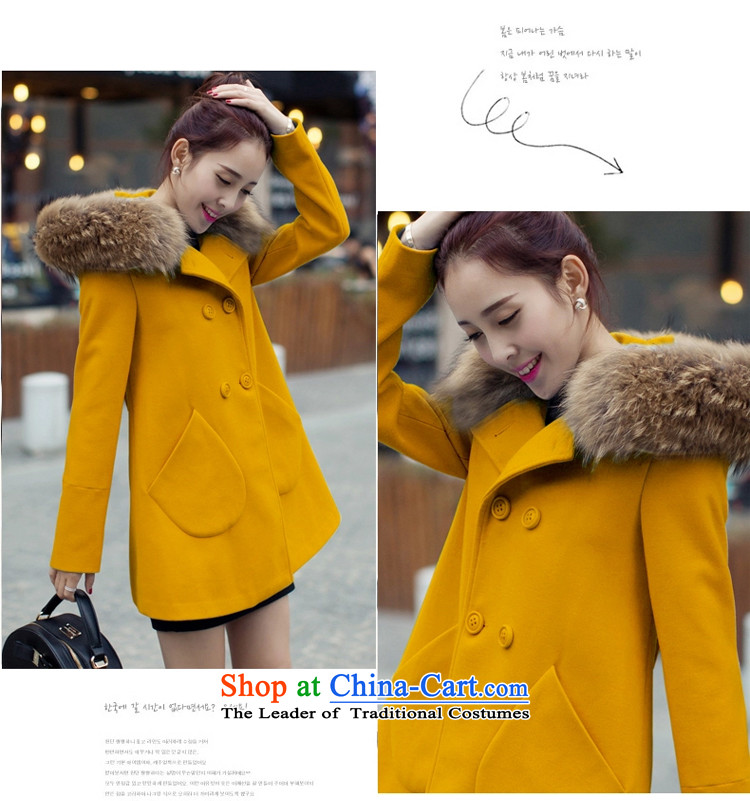 : Ms. Geun-hye? 2015 autumn and winter coats new gross jacket version won? long overcoat for women 1111 Blue M picture, prices, brand platters! The elections are supplied in the national character of distribution, so action, buy now enjoy more preferential! As soon as possible.