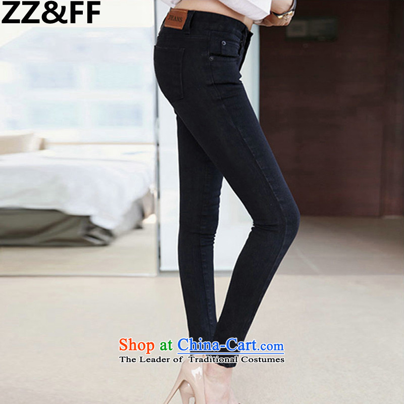 Install the latest Autumn 2015 Zz&ff) to increase the number of women with thick MM knitted elastic jeans pants 200 catties picture color 38,ZZ&FF,,, shopping on the Internet