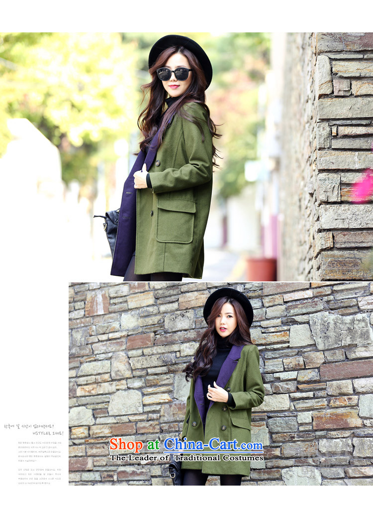 Korea has the Korean version of the Dag Hammarskjöld yi 2015 winter clothing new women's solid color Korean straight jacket LF3241?(2) gross olive green M picture, prices, brand platters! The elections are supplied in the national character of distribution, so action, buy now enjoy more preferential! As soon as possible.