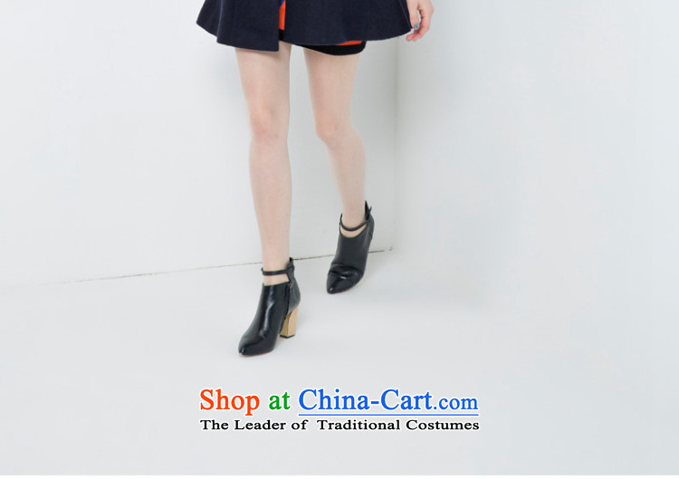 [ New shining peacebird Women's Health 2014 winter clothing new single row detained coats A4AA44518 navy S picture, prices, brand platters! The elections are supplied in the national character of distribution, so action, buy now enjoy more preferential! As soon as possible.