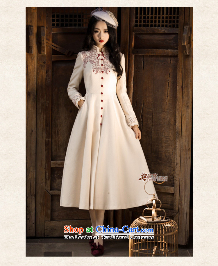 Gigi Lai Siu aloeswood glass 2015 autumn and winter new retro lady small collar Lace Embroidery? overcoat meters gross apricot M brand, prices, picture platters! The elections are supplied in the national character of distribution, so action, buy now enjoy more preferential! As soon as possible.