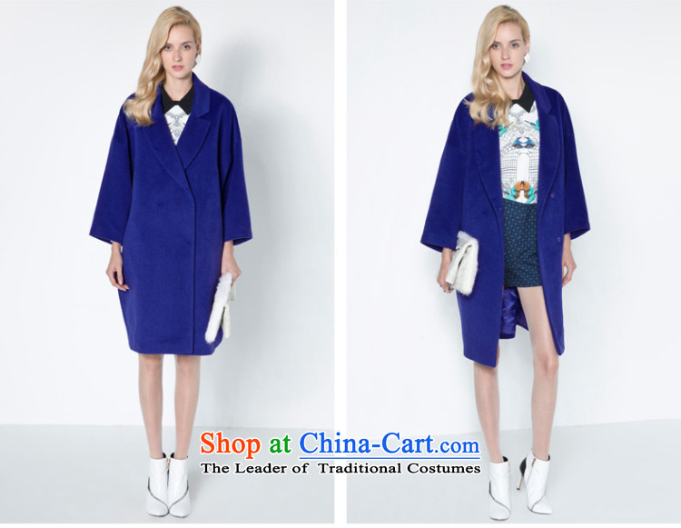 [ New shining peacebird women's health loose long coat A4AA44506 BLUE L picture, prices, brand platters! The elections are supplied in the national character of distribution, so action, buy now enjoy more preferential! As soon as possible.