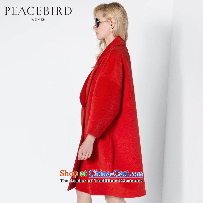 [ New shining peacebird women's health loose long coat A4AA44506 blue , L PEACEBIRD shopping on the Internet has been pressed.
